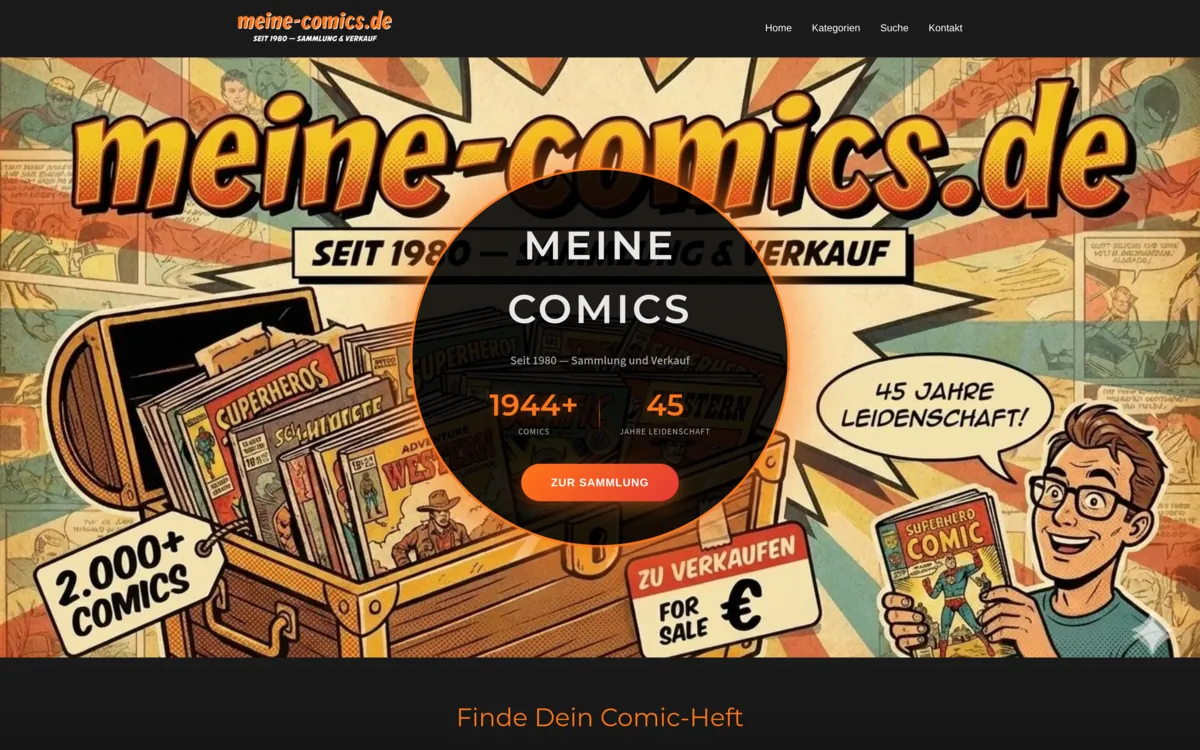Meine Comics online catalogue
